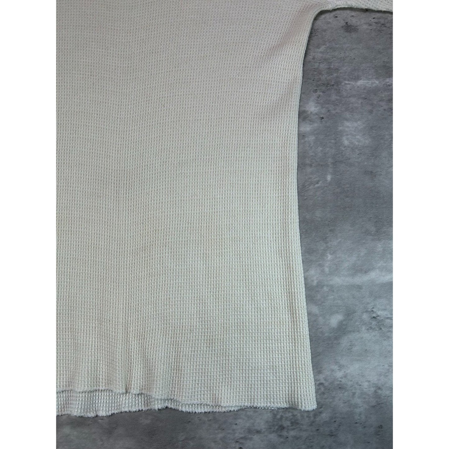 Vintage 1970s Fruit Of The Loom Thermal Print Long Sleeve T-Shirt Size XL
