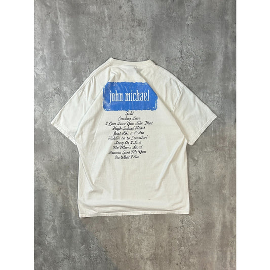 Vintage 1995 John Michael Country Music Portrait Graphic Tour T-Shirt Size XL
