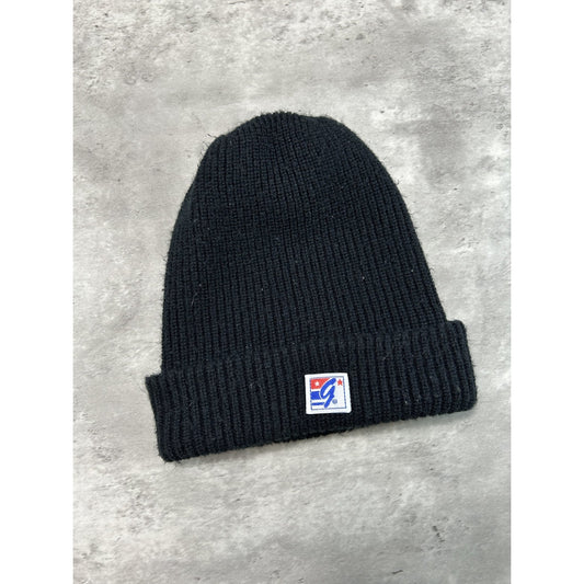 Vintage 90s Boston Bruins NHL Embroidered Logo Spellout Beanie Hat OSFA