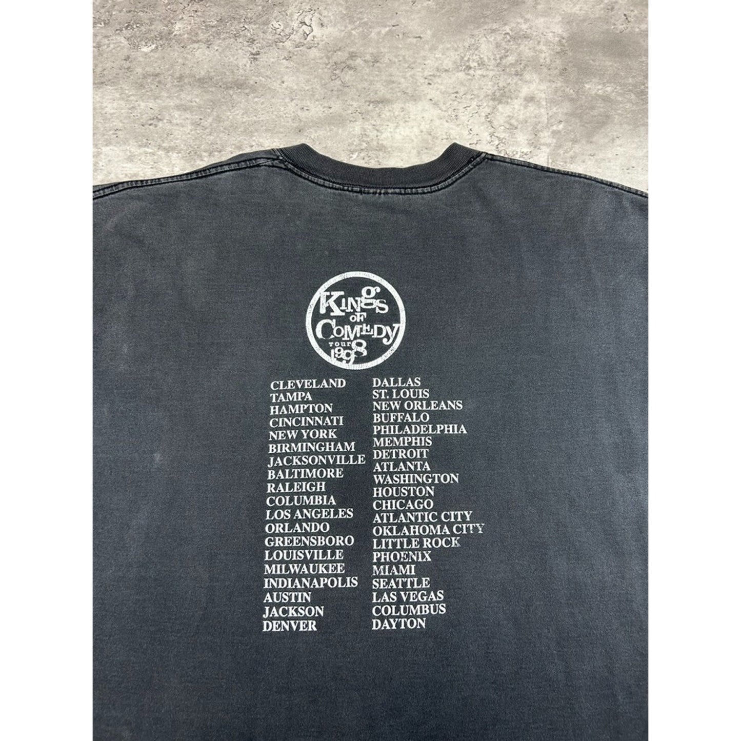 Vintage 1998 Kings Of Comedy Steve Harvey Bernie Mac Tour T-Shirt Size XXL