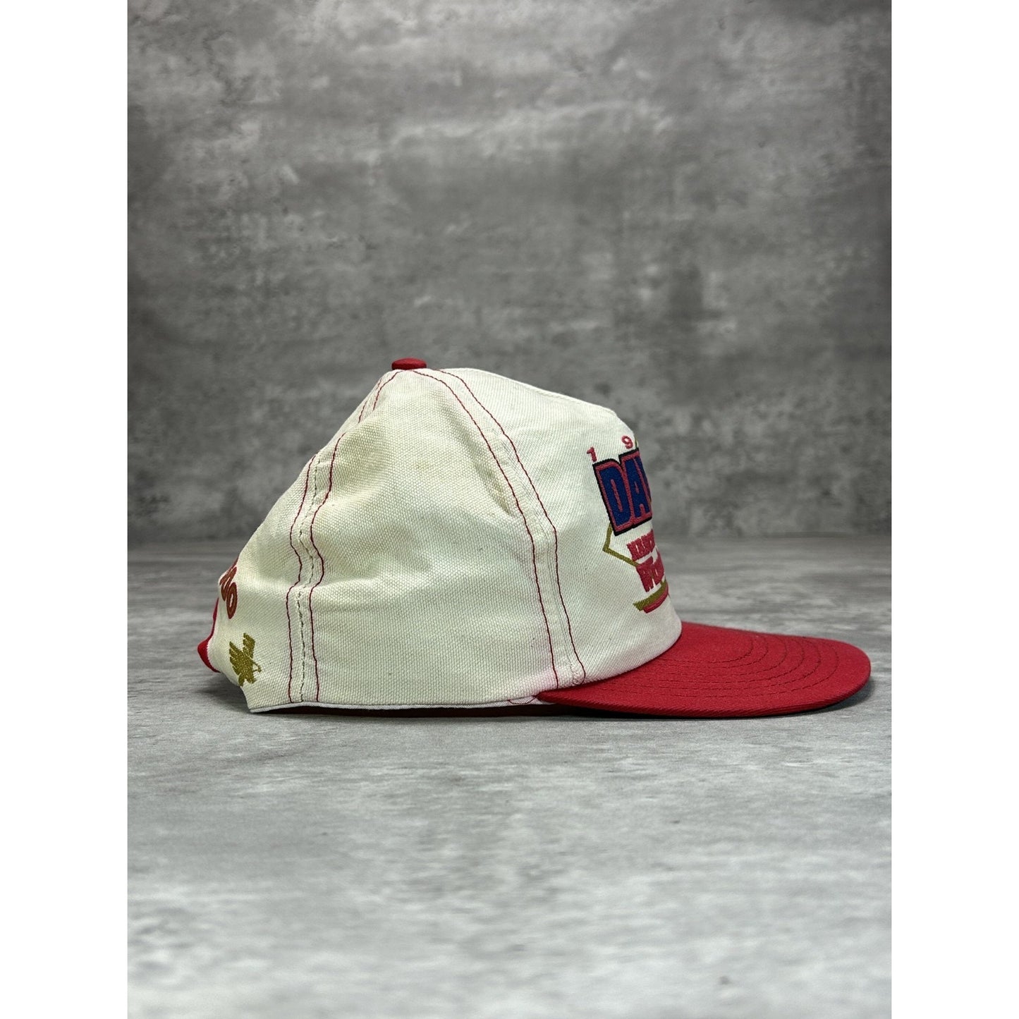 Vintage 1994 Daytona 500 Winston Cup Nascar Graphic Spellout Snapback Hat OSFA