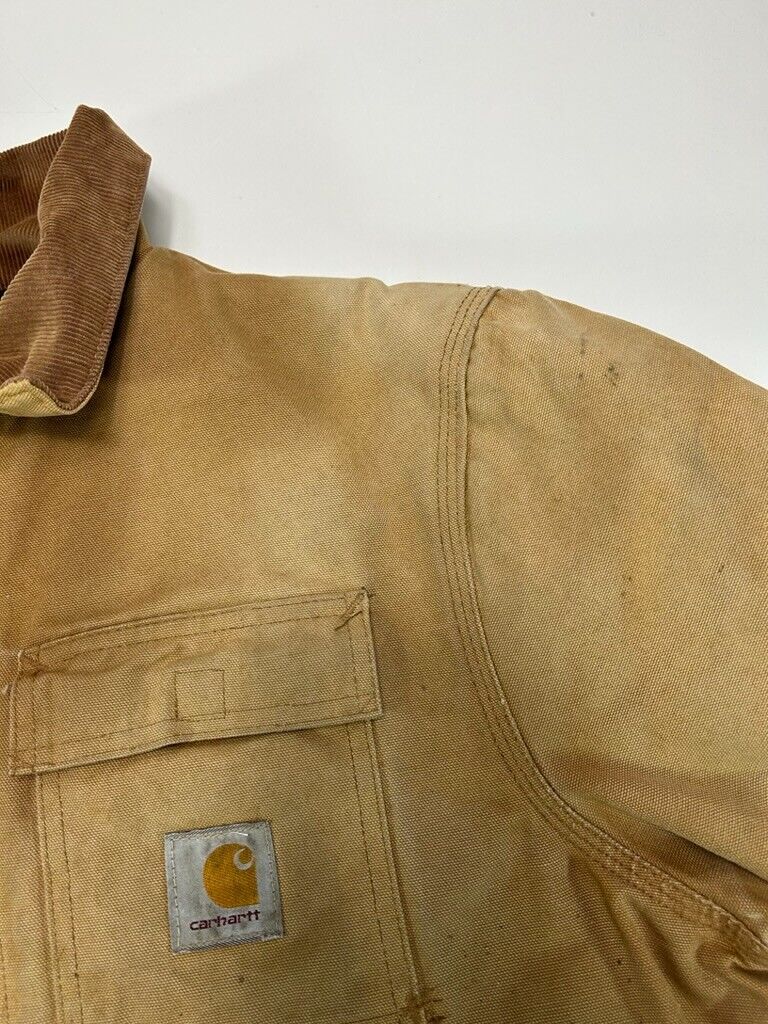 Vintage 90s Carhartt Quilted Lined Canvas Workwear Arctic Jacket Size Large