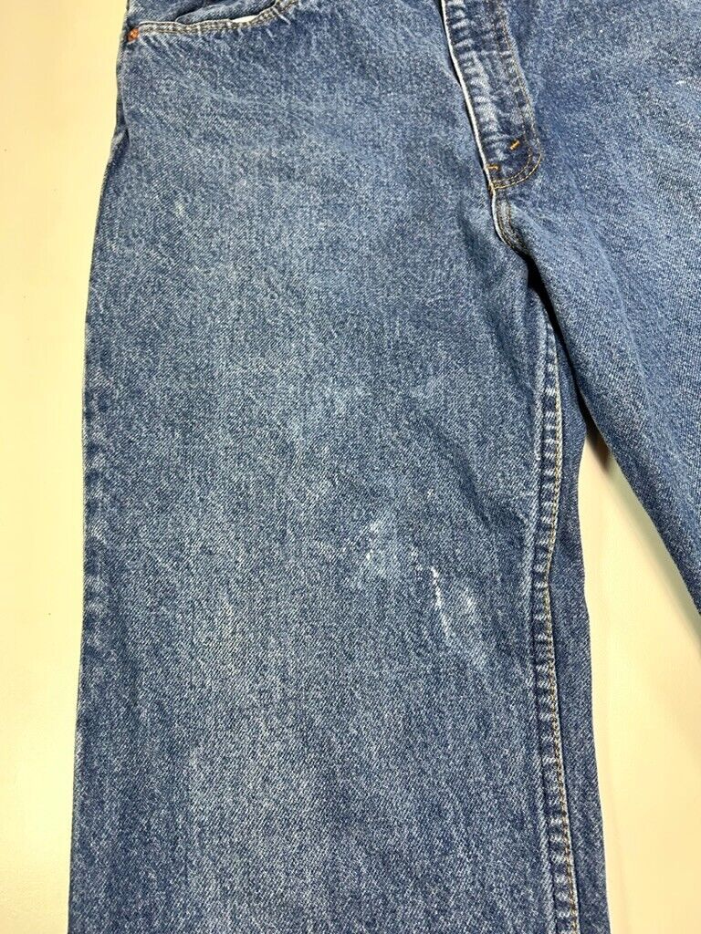 Vintage 90s Levis Orange Tab Dark Wash Denim Pants Size 34
