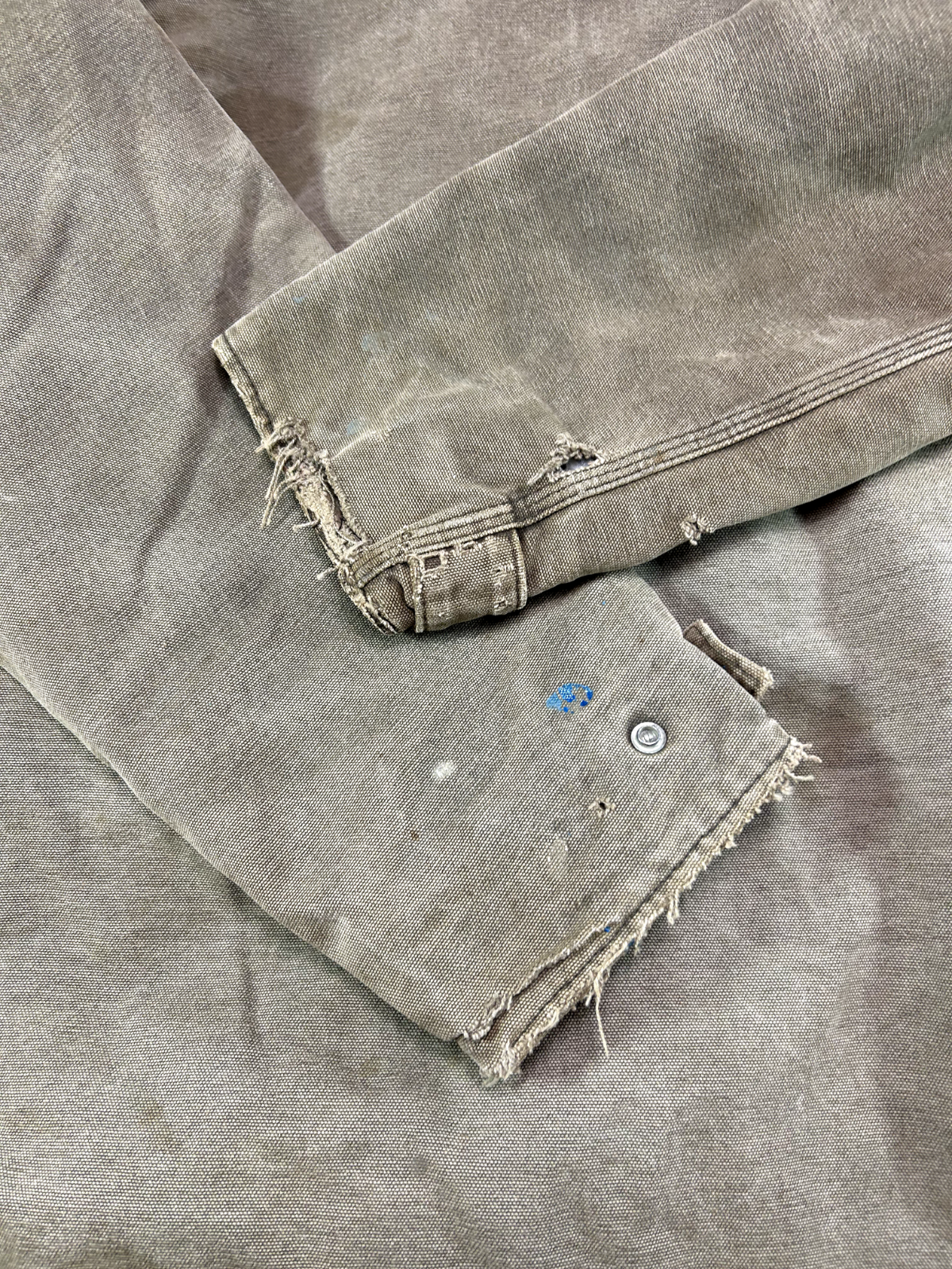 Vintage 90s Carhartt Blanket Lined Canvas Workwear Farm Jacket Size Medium Brown