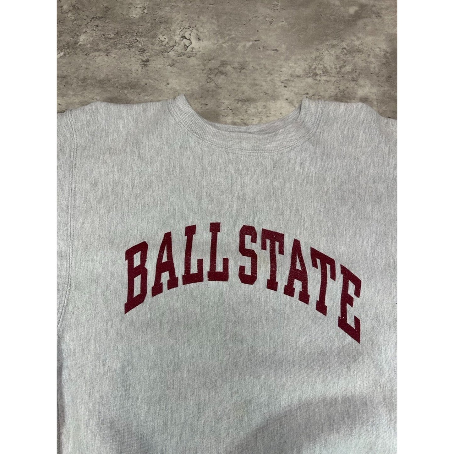 Vintage 90s Ball State NCAA Champion Reverse Weave Sweatshirt Size Large