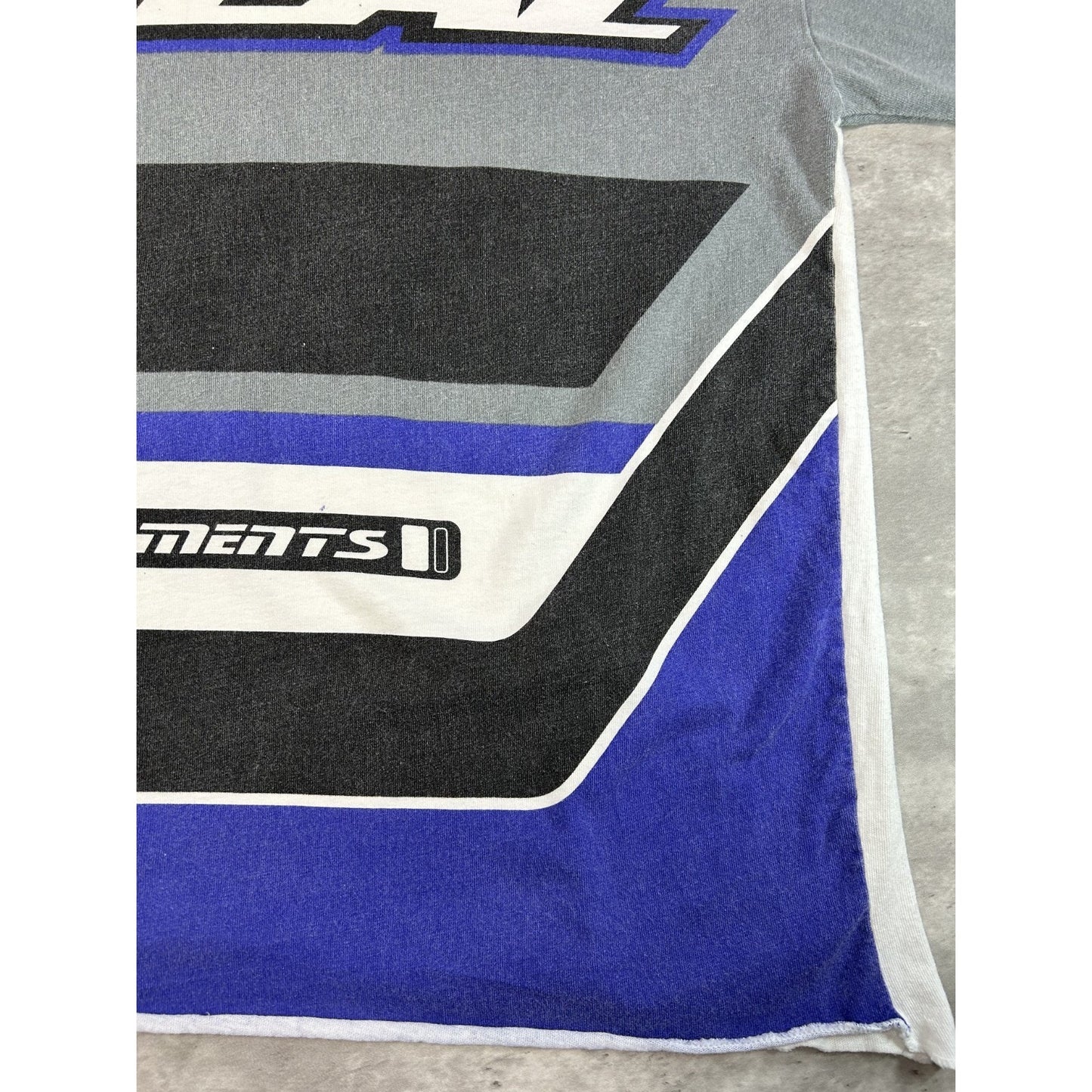 Vintage 90s Oneal Spellout Long Sleeve Cropped Motocross Jersey Size Medium