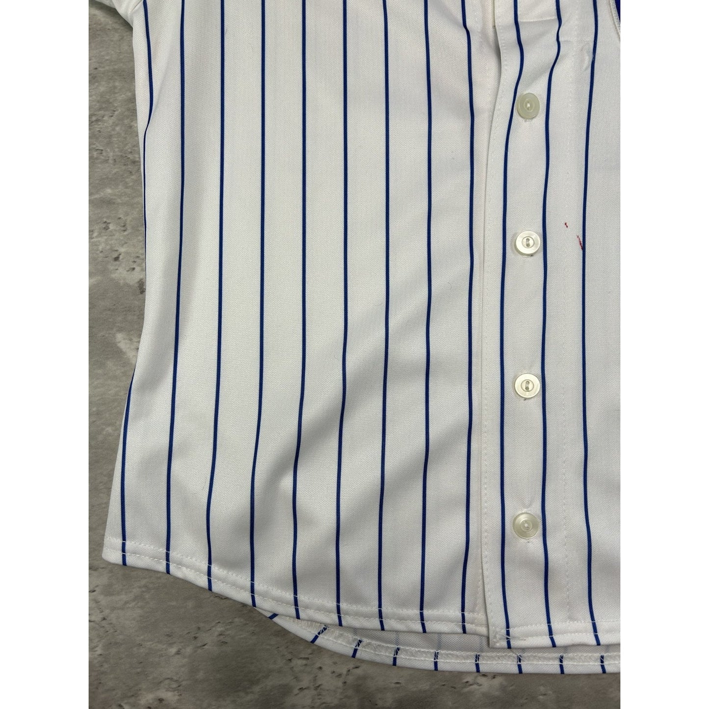 Vintage Ryan Theriot #2 Chicago Cubs MLB Pinstripe Stitched Jersey Size Small