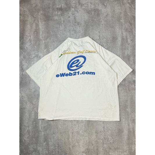 Vintage Mike Eddy #88 Nascar Racing 7x Champ Graphic T-Shirt Size 3XL White