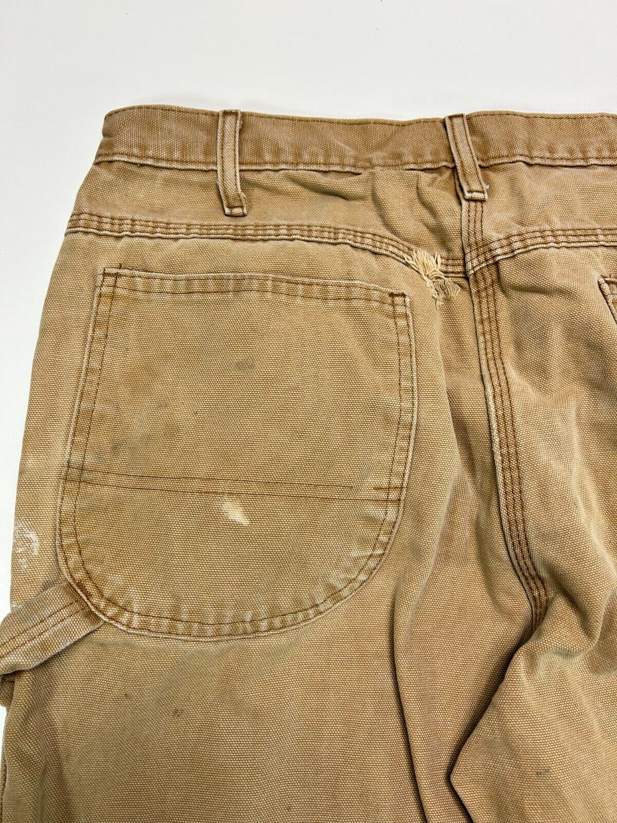 Vintage Dickies Canvas Work Wear Carpenter Pants Size 32W Beige
