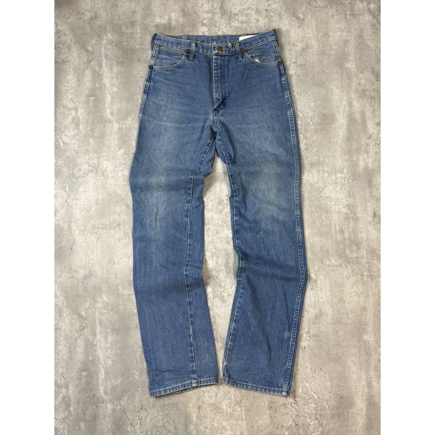 Vintage 70s/80s Wrangler Straight Fit Medium Wash Denim Pants Size 32 Blue