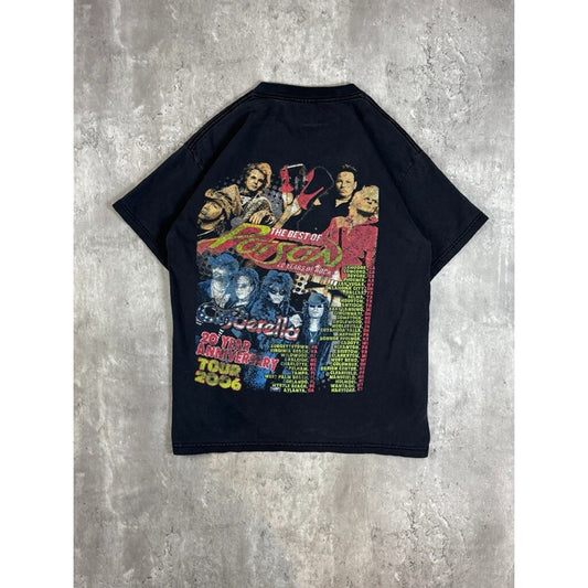 Vintage 2006 Poison 20th Anniversary Tour Rock Music Tour Graphic T-Shirt Size Medium