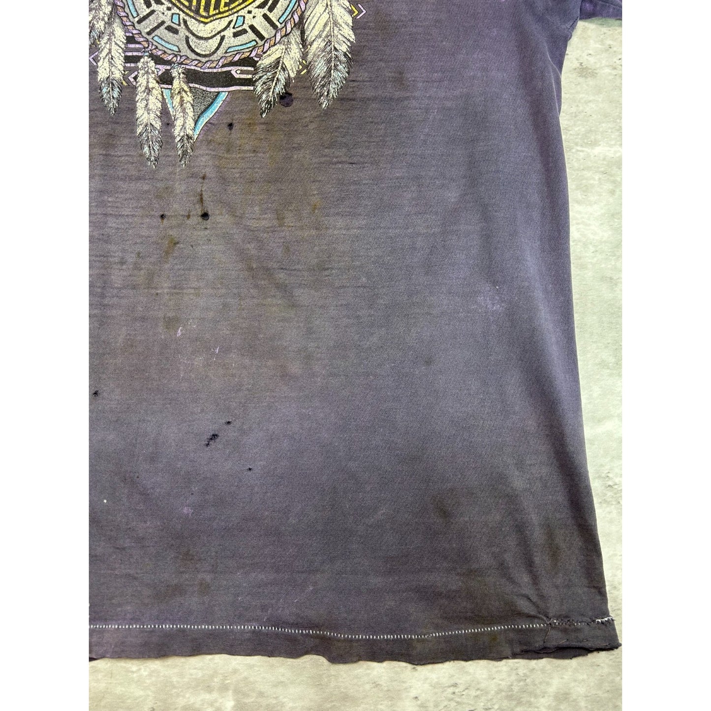 Vintage 90s Harley Davidson Distressed Bald Eagle Graphic T-Shirt Size XL