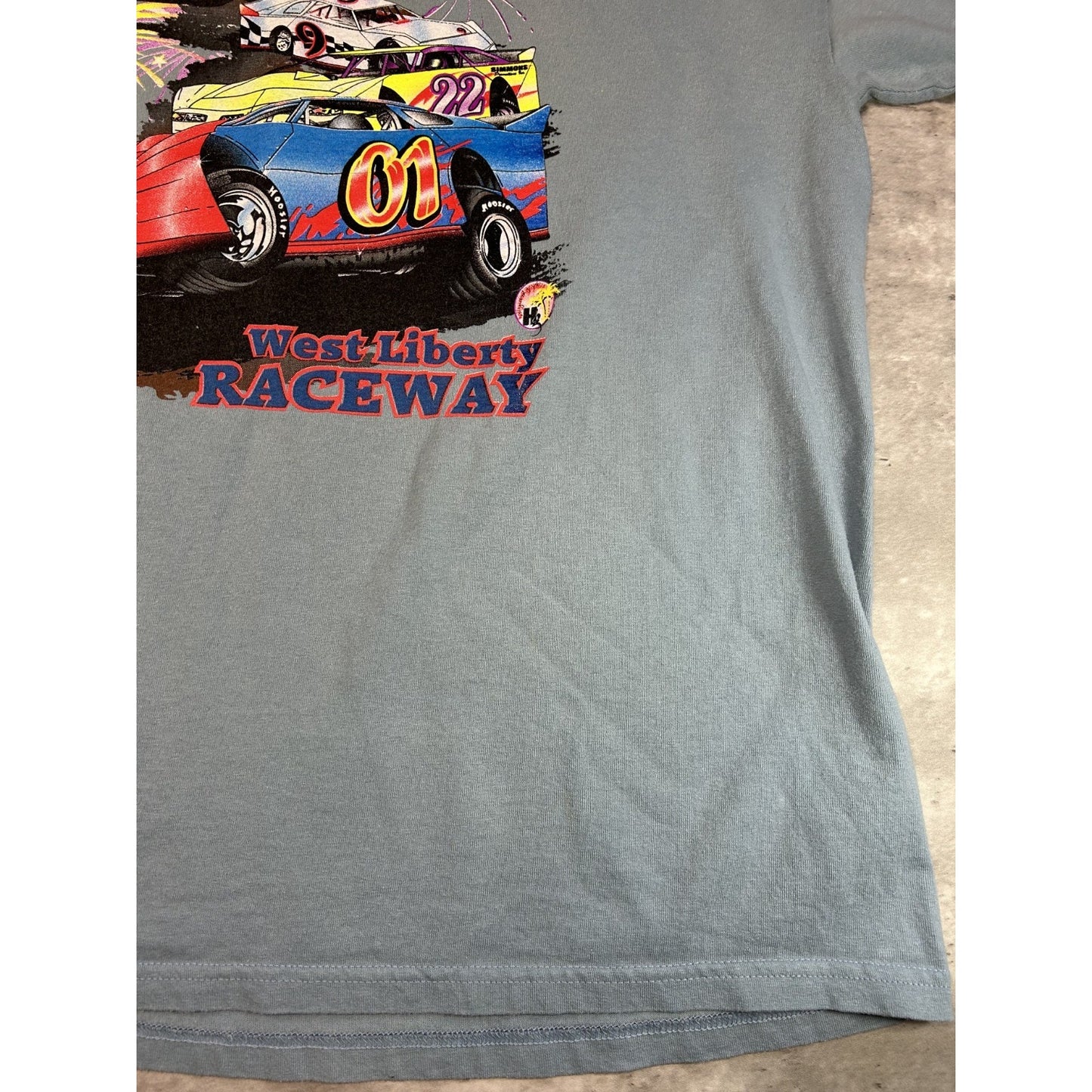 Vintage West Liberty 5th Annual Liberty 100 Racing Graphic T-Shirt Size XXL