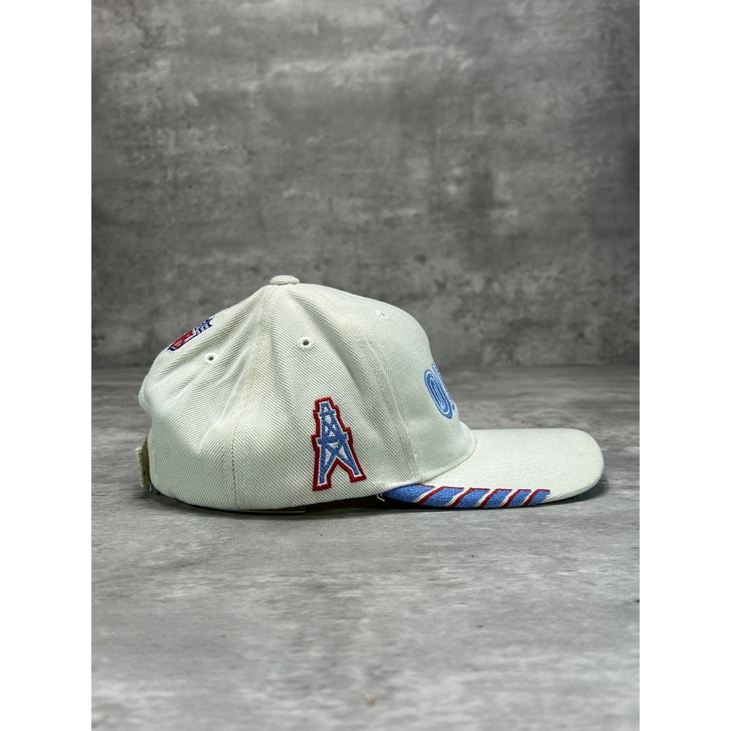 Vintage 90s Houston Oilers NFL Sports Specialties Embroidered Strapback Hat OSFA