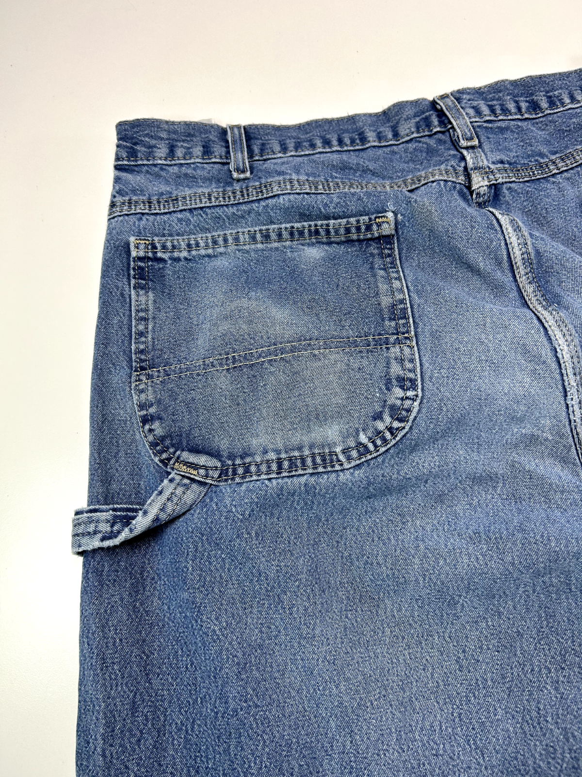 Vintage Dickies Light Wash Denim Work Wear Carpenter Pants 38W Size Blue