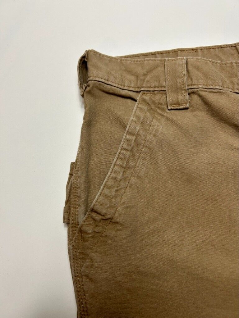 Vintage Carhartt Canvas Workwear Carpenter Pants Size 38W Beige