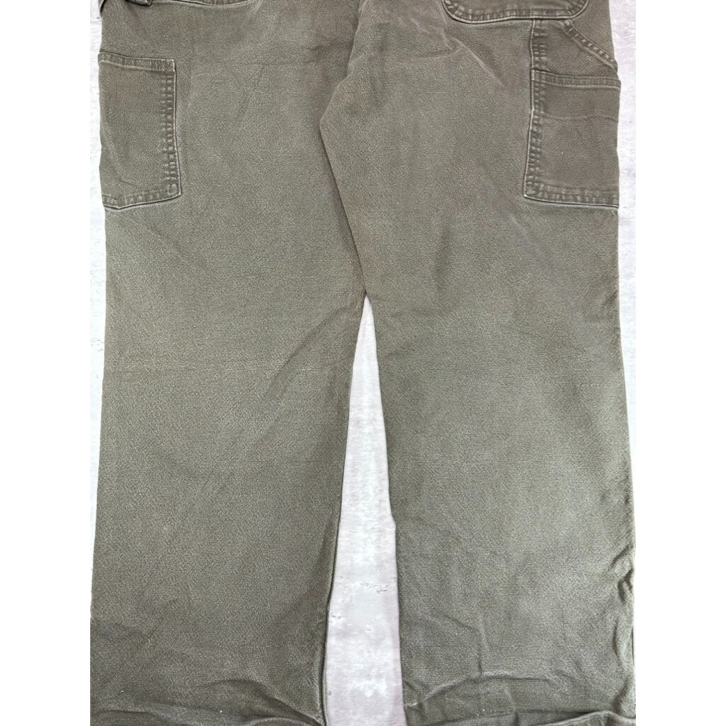 Carhartt Relaxed Fit Canvas Workwear Carpenter Pants Size 42 Green