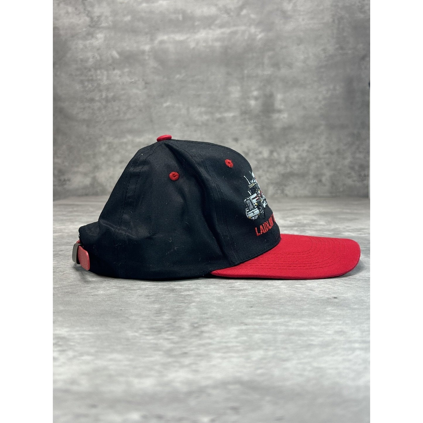 Vintage Laidlaw Carriers Inc. Embroidered Trucking Two Tone Strapback Hat OSFA