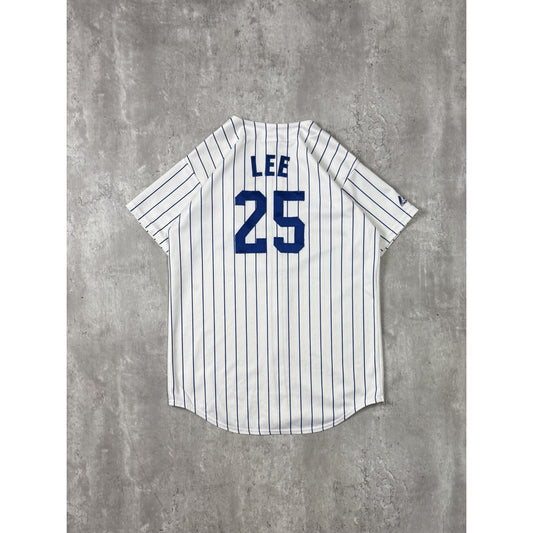 Vintage Derrek Lee #25 Chicago Cubs MLB Stitched Majestic Baseball Jersey Medium