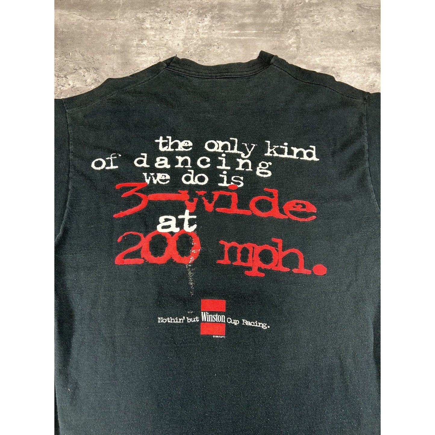 Vintage 1996 Nascar Winston Cup Series The Only Dancing We Do T-Shirt Size XL