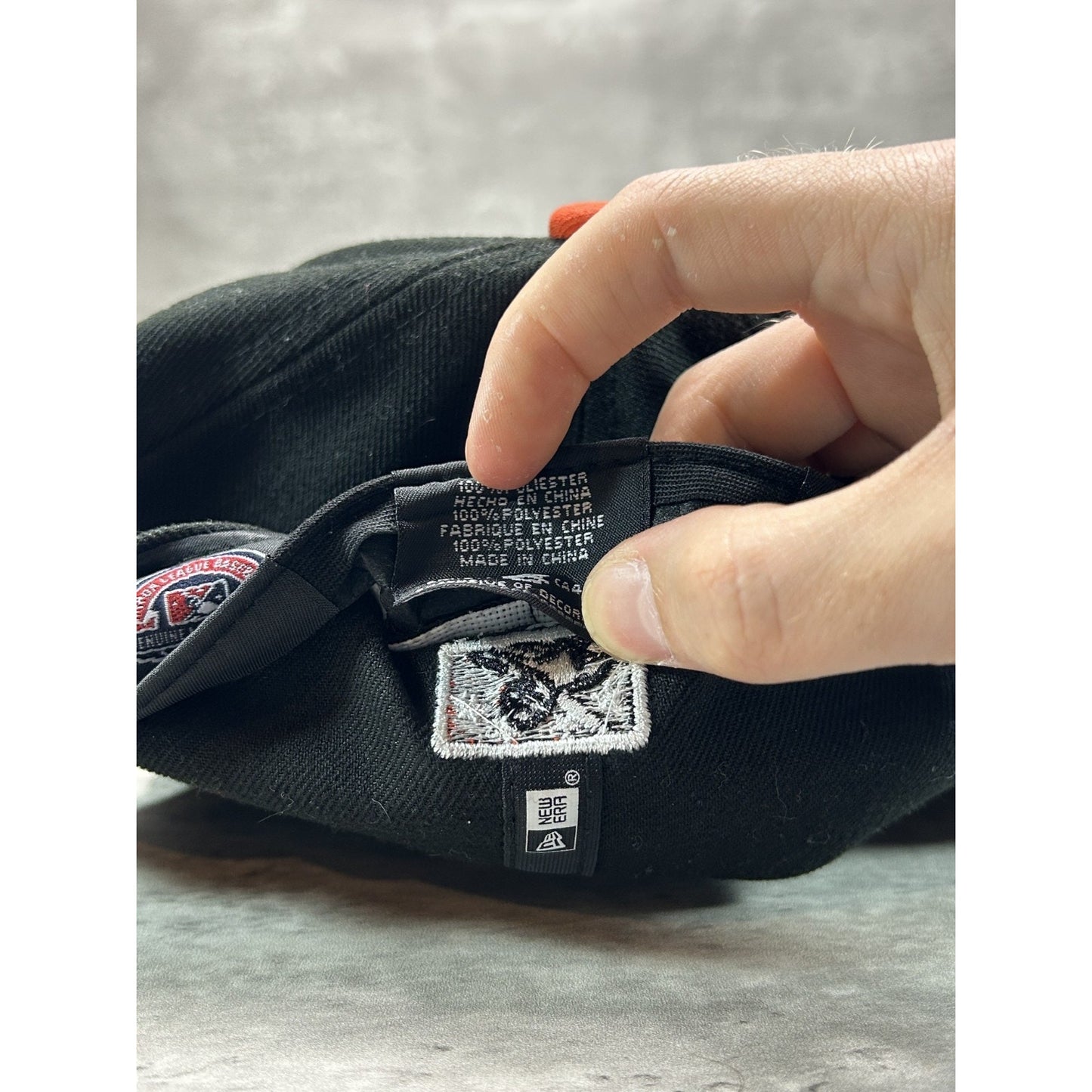 Delmarva Shoe Birds MiLB Embroidered Logo Baseball Fitted Hat 7 1/2 Black