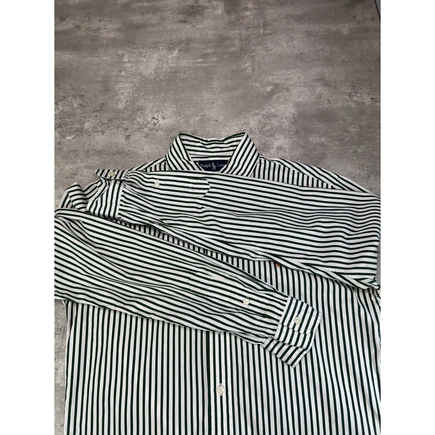 Vintage Polo Ralph Lauren Embroidered Pony Long Sleeve Button Up Shirt Size Small