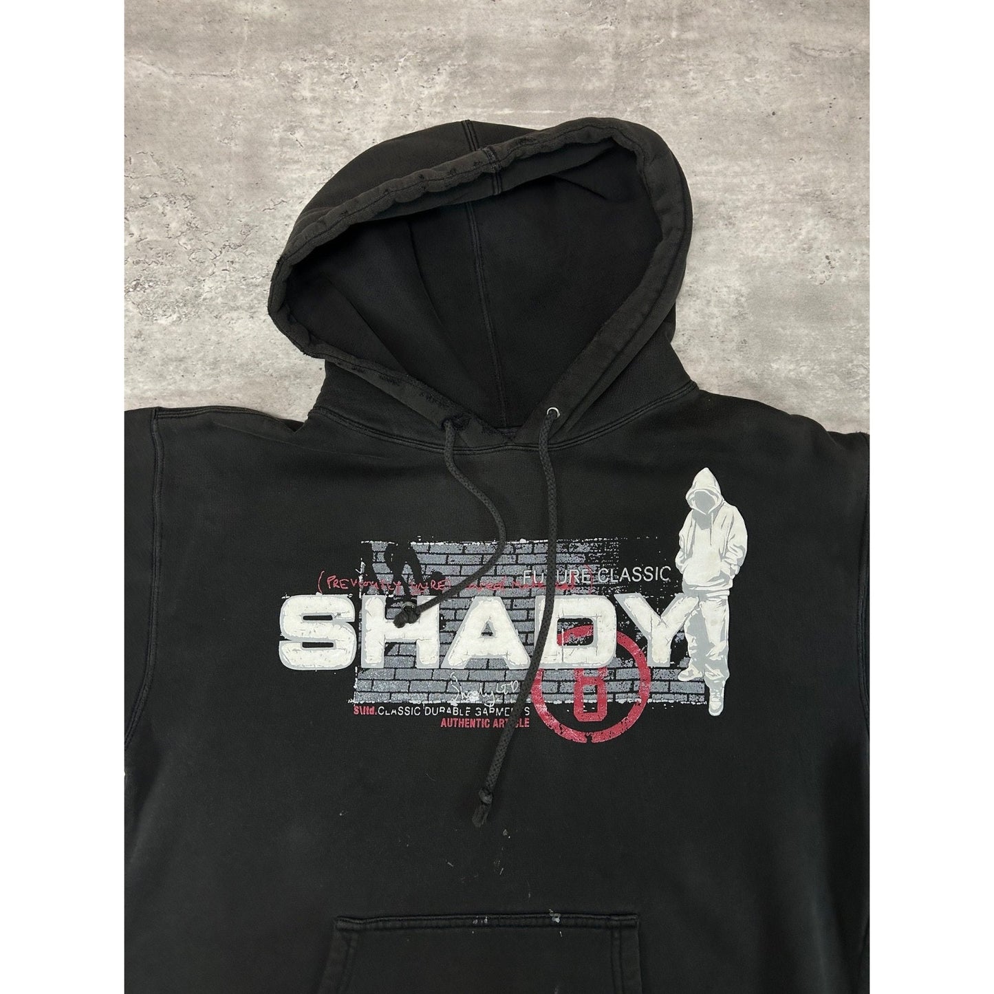 Vintage 2000s Eminem Slim Shady Hip Hop Music Hooded Sweater Size Medium