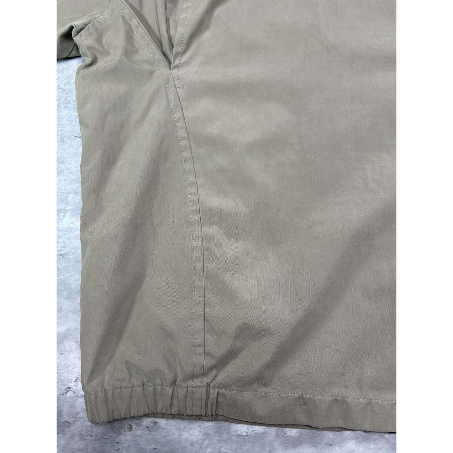 Vintage 90s Nautica Embroidered Full Zip Harrington Jacket Size XL Beige