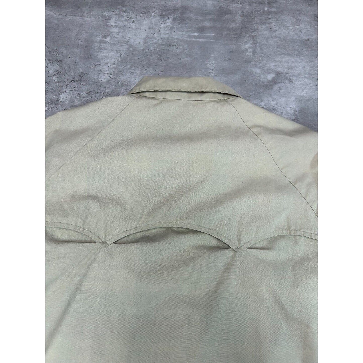 Vintage 1970s Beige Plaid Lined Harrington Style Ricky Jacket Size XL Beige