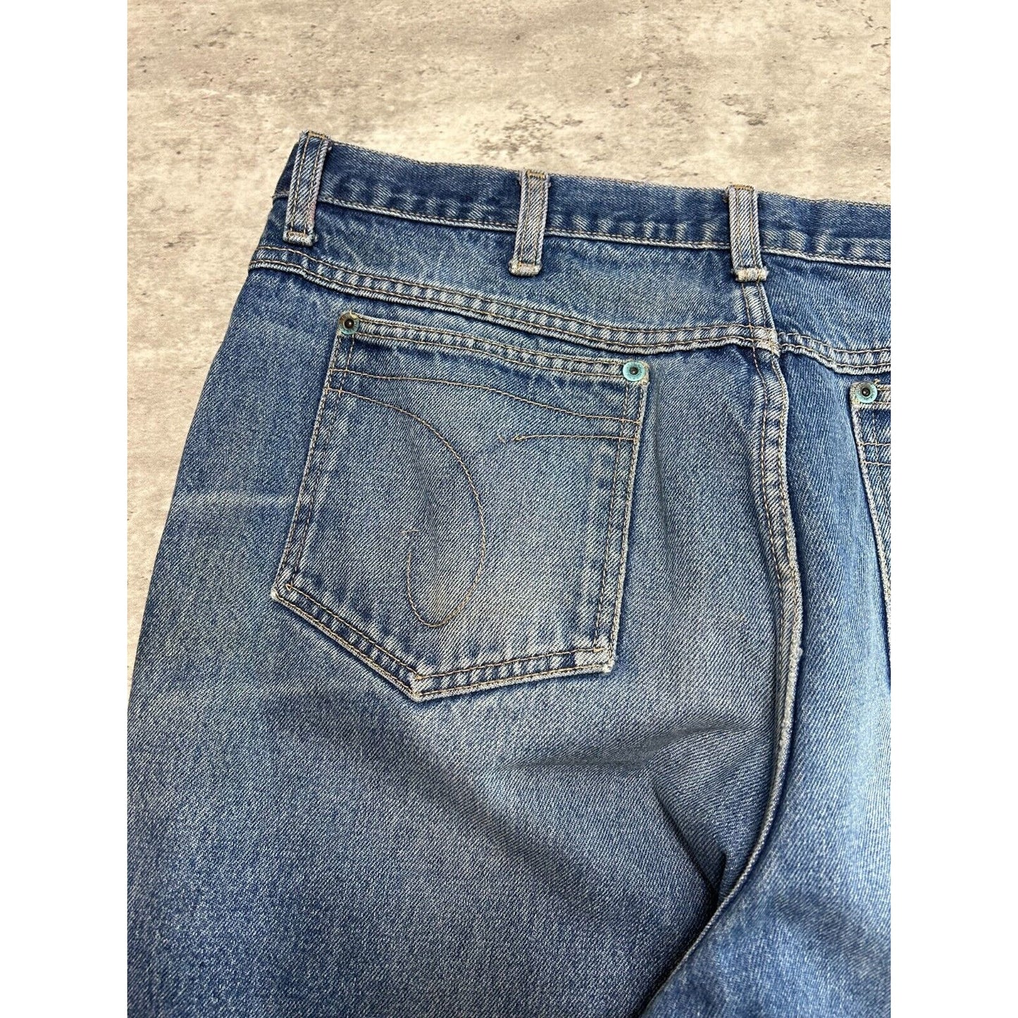 Vintage Calvin Klein Dark Wash Denim Pants Size 36 Blue