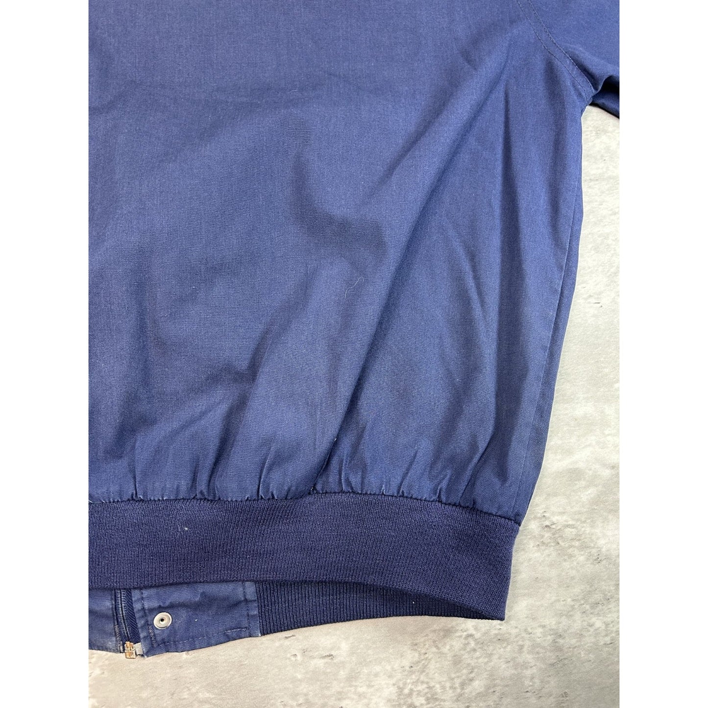 Vintage 90s Arnold Palmer Lightweight Full Zip Bomber Jacket Sz Large Navy Blue