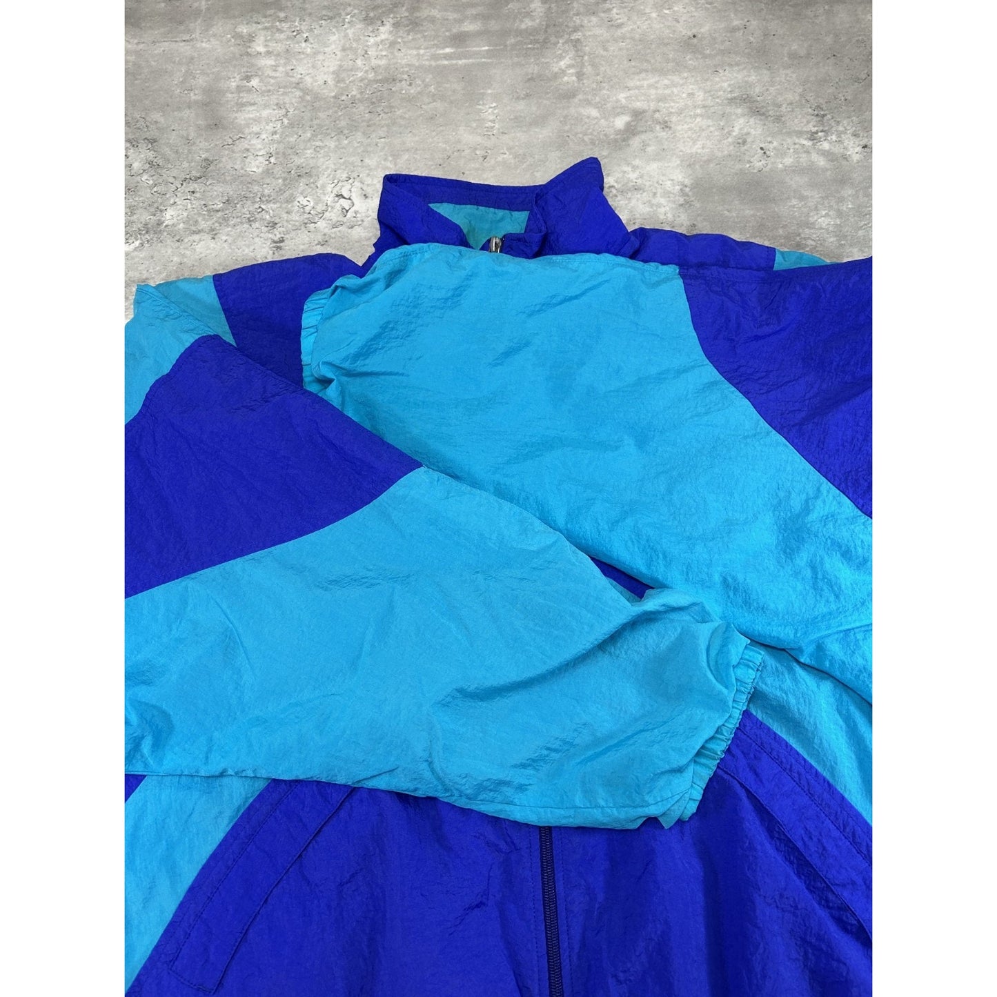 Vintage 80s/90s Nike Embroidered Logo Full Zip Windbreaker Jacket Size Large