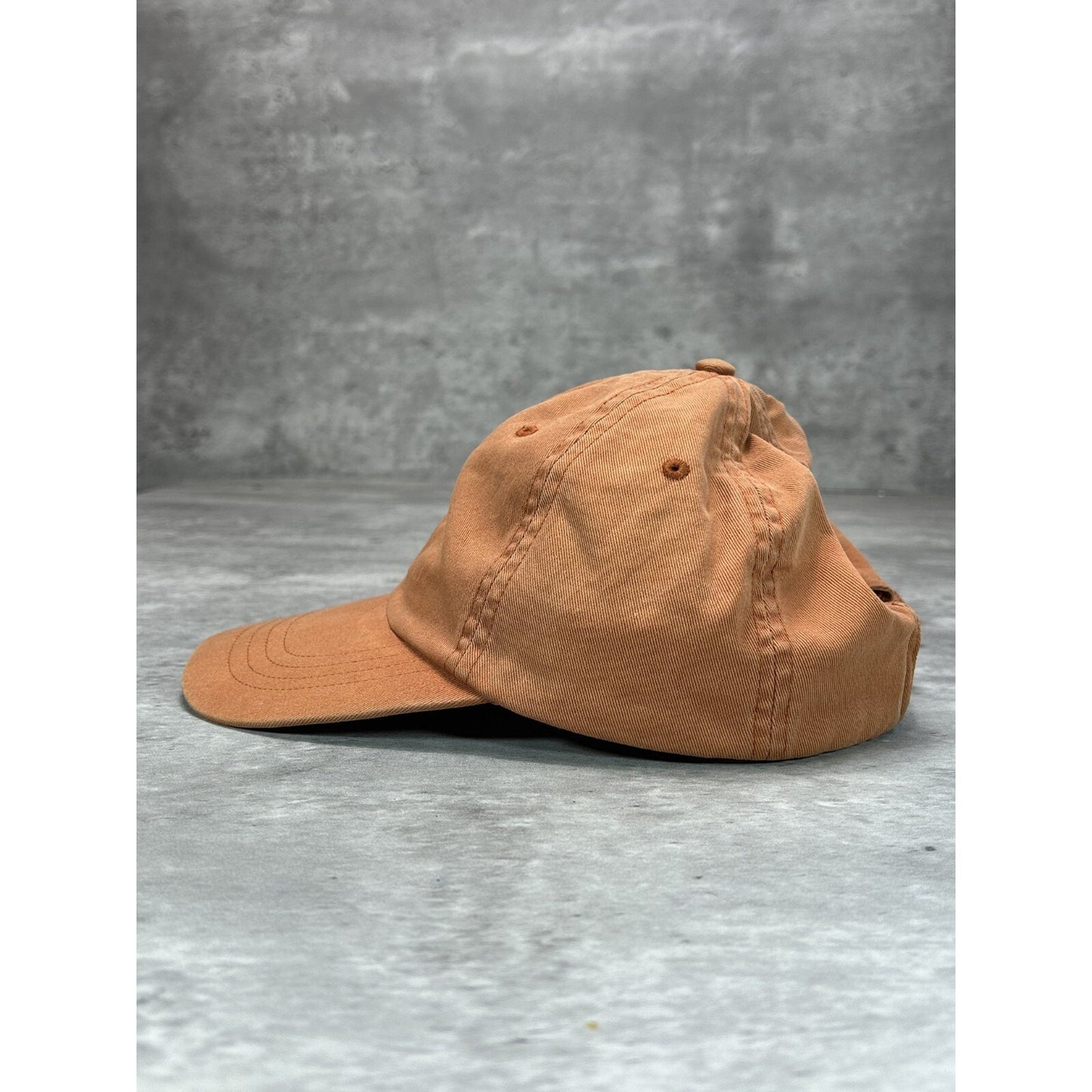 Vintage Polo Ralph Lauren Embroidered Pony Strapback Snapback Hat OSFA Orange