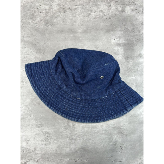 Vintage 90s Dark Wash Denim Bucket Hat OSFA