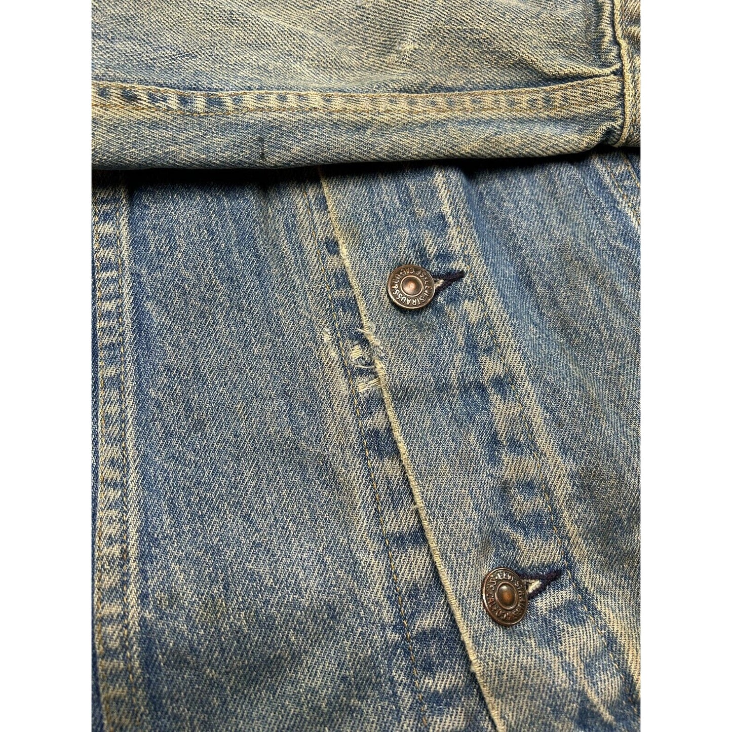 Vintage 90s Levis Red Tab Medium Wash Denim Type 3 Jacket Size Medium