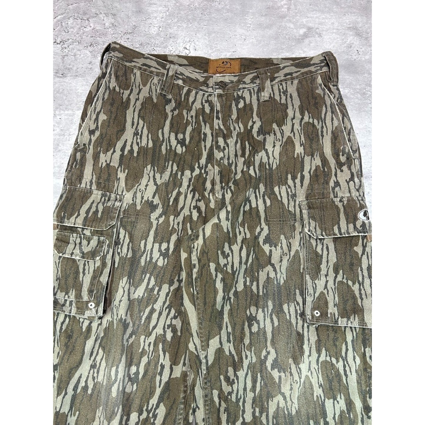 Vintage Mossy Oak Apparel Tree Camo Hunting Cargo Pants Size 36