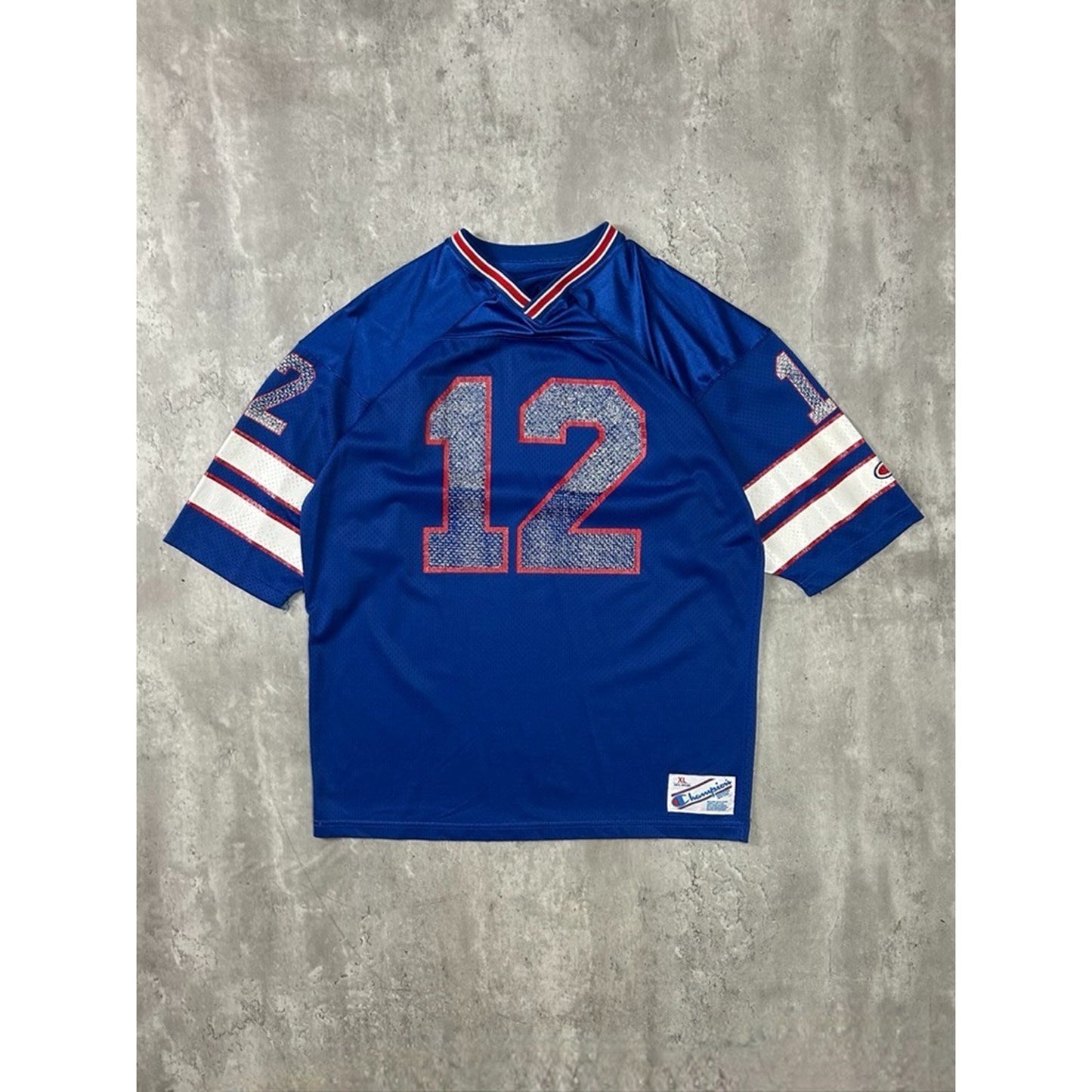 Vintage 90s Jim Kelly #12 Buffalo BIlls NFL Champion Football Jersey Size XL