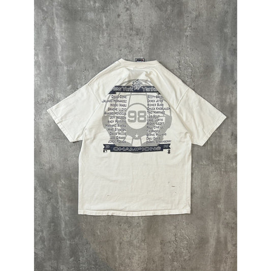 Vintage 1998 New York Yankees MLB World Series Champs Caricature T-Shirt Large