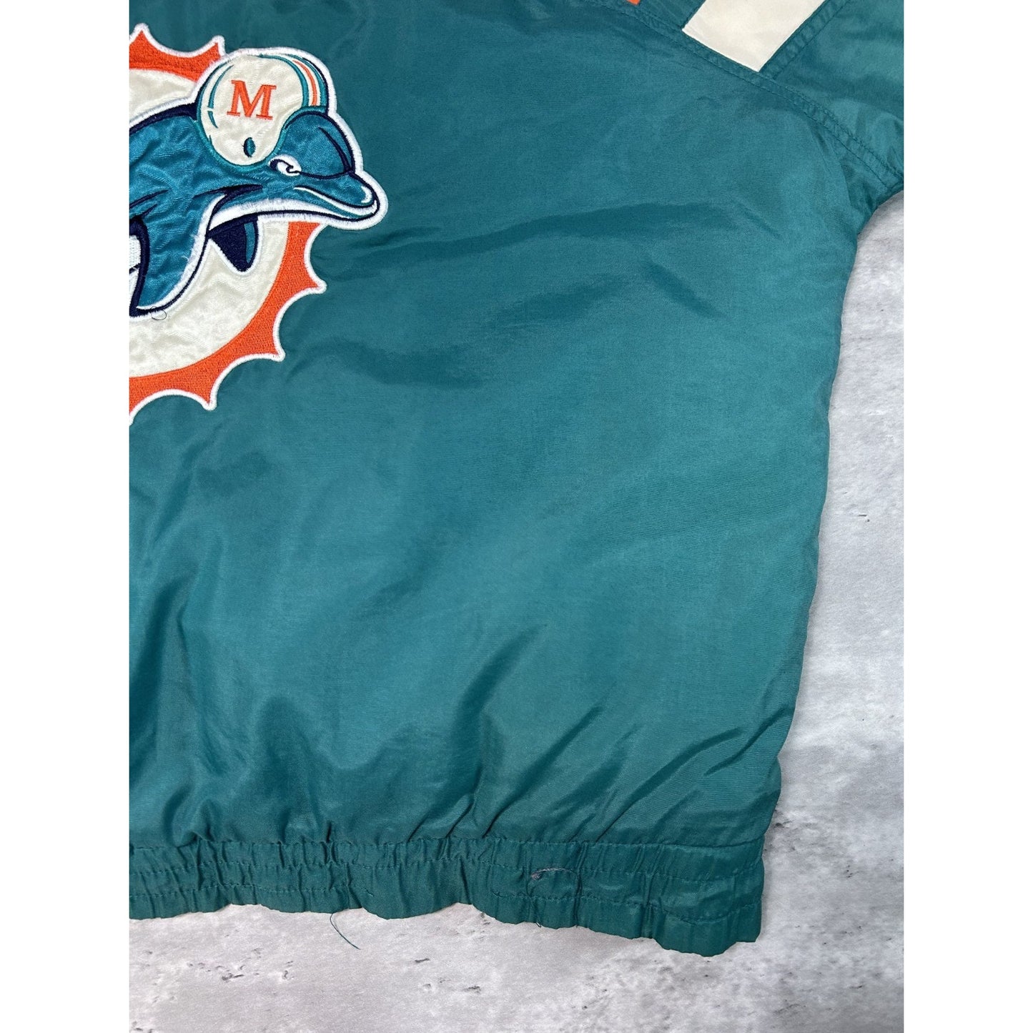 Vintage 90s Miami Dolphins NFL Insulated Full Zip Jacket Size Medium