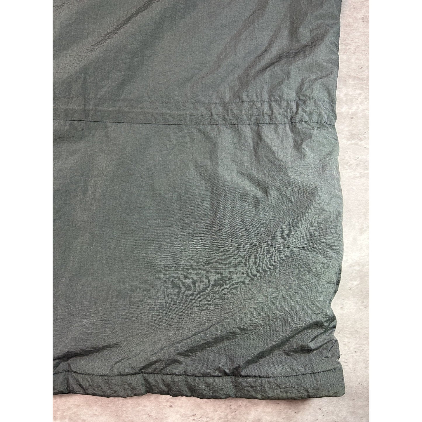 Vintage 80s/90s L.L. Bean Blanket Lined Nylon Long Jacket Size LT Green