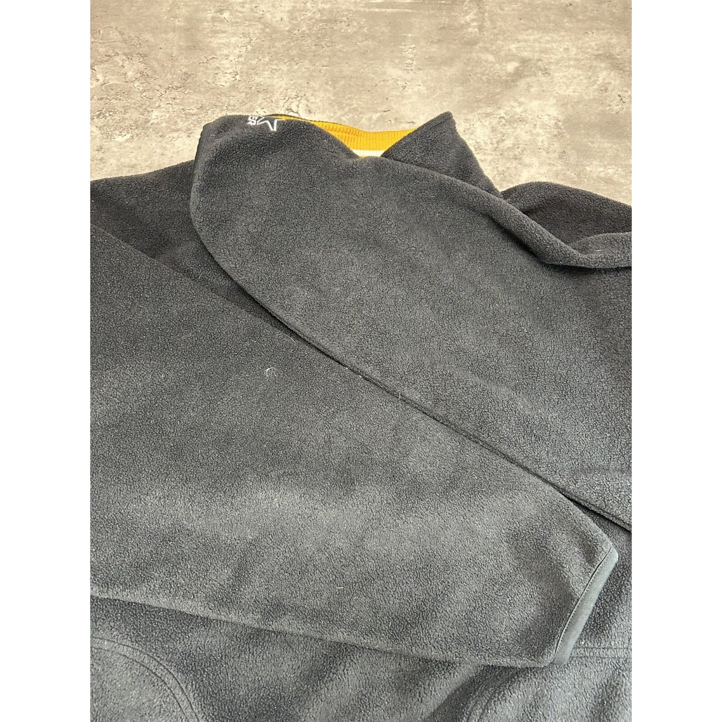Vintage Pittsburgh Steelers NFL Fleece 1/2 Zip Starter Sweatshirt Size Large