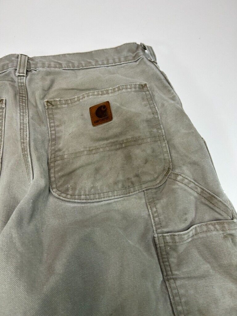 Vintage Carhartt Original Dungaree Fit Canvas Workwear Carpenter Pants Size 31W
