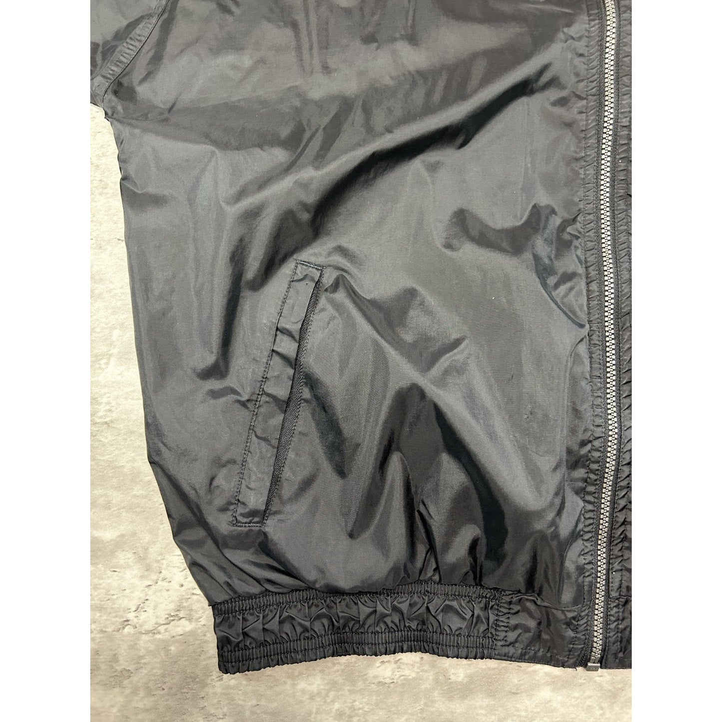 Vintage 90s Adidas Embroidered Logo Nylon Full Zip Windbreaker Jacket Size XL