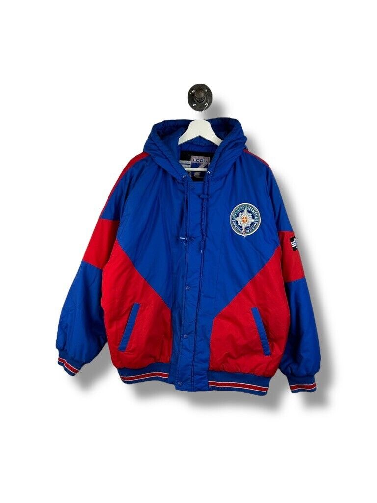 Vintage 90s NBA All Star Weekend Insulated Full Zip Hooded Jacket Size XL