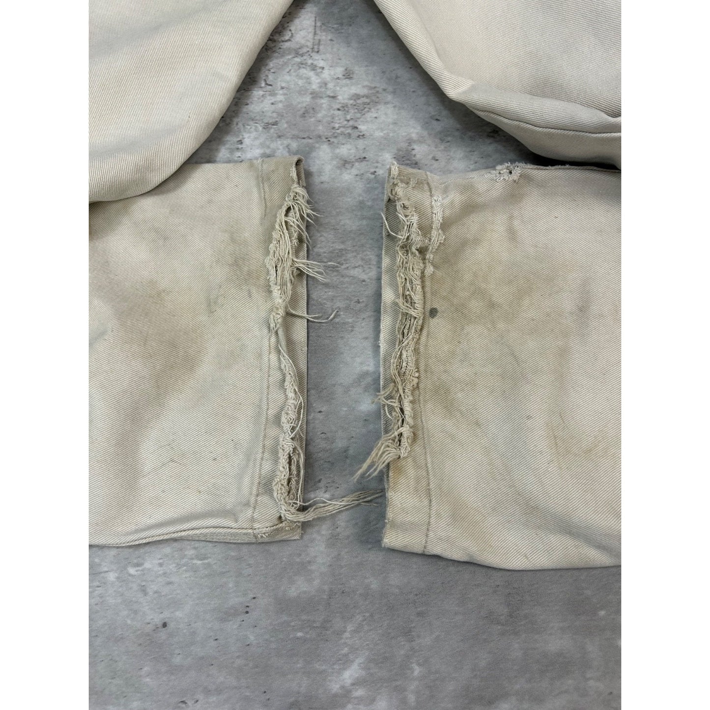 Vintage Y2K FUBU Baggy Fit White Denim Pants Size 33