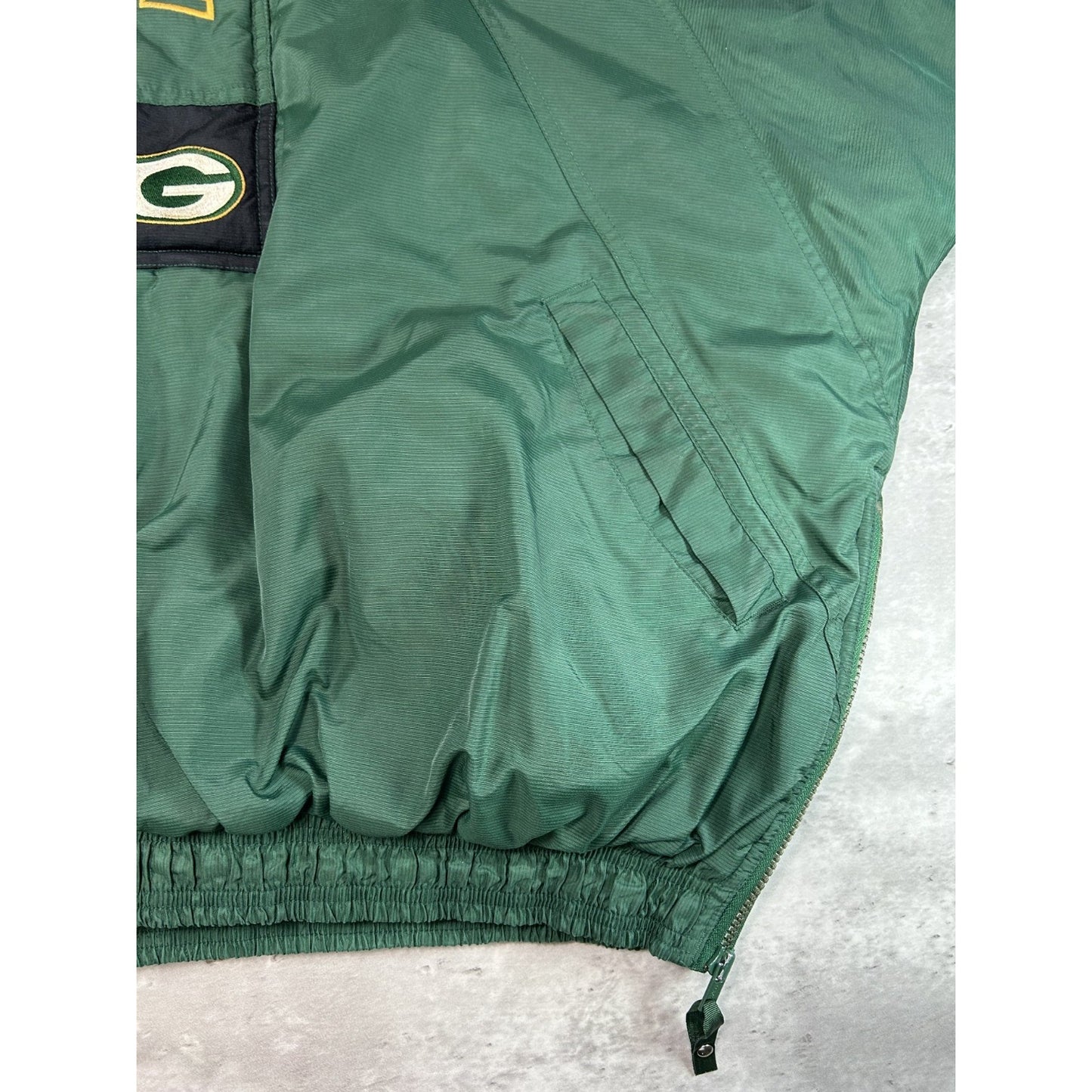 Vintage 90s Green Bay Packers NFL Embroidered Logo Starter Jacket Size XL