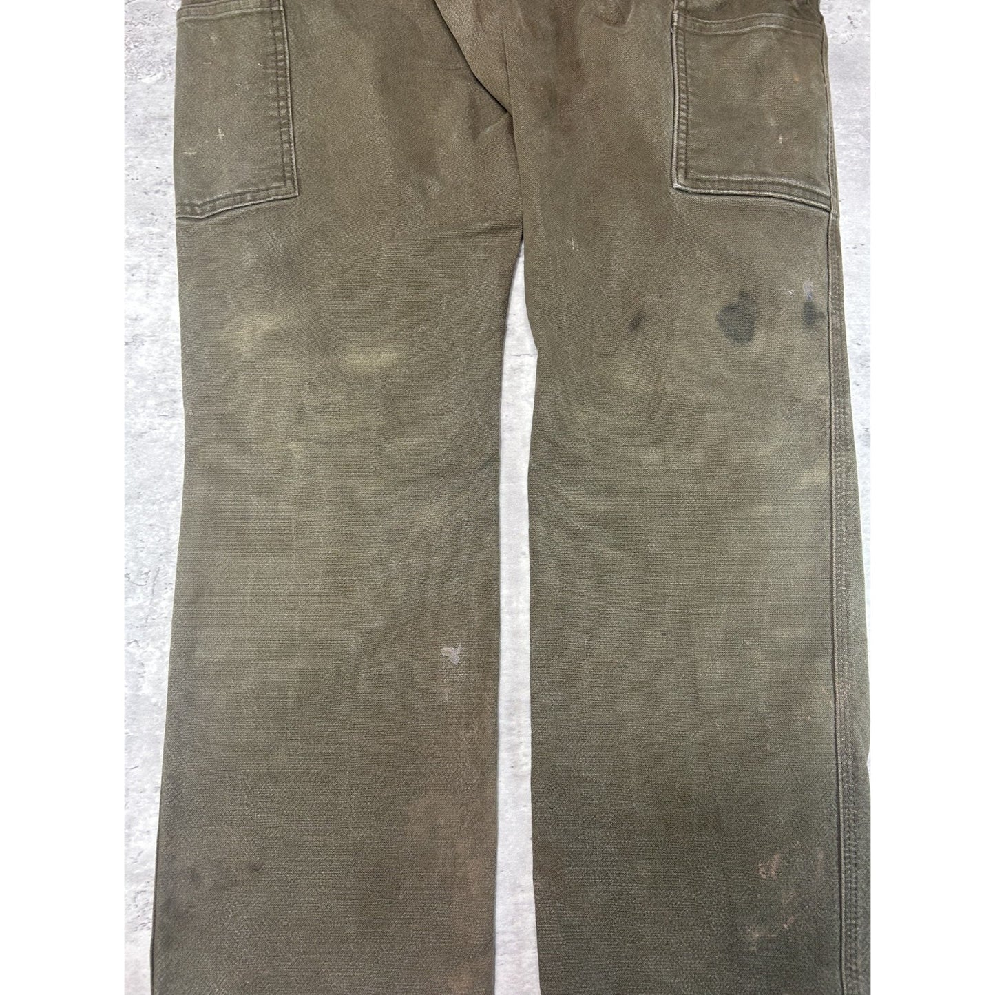 Carhartt Relaxed Fit Distressed Canvas Workwear Carpenter Pants Size 31