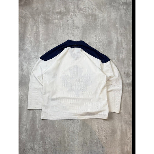 Vintage 1994 Toronto Maple Leafs NFL Two Tone Graphic Logo Hockey Jersey Size XL