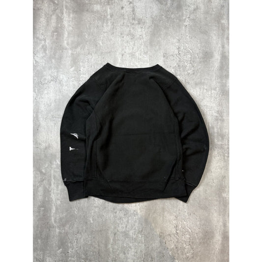 Vintage 90s Boston Bruins NHL Embroidered Spellout Logo Sweatshirt Size Small