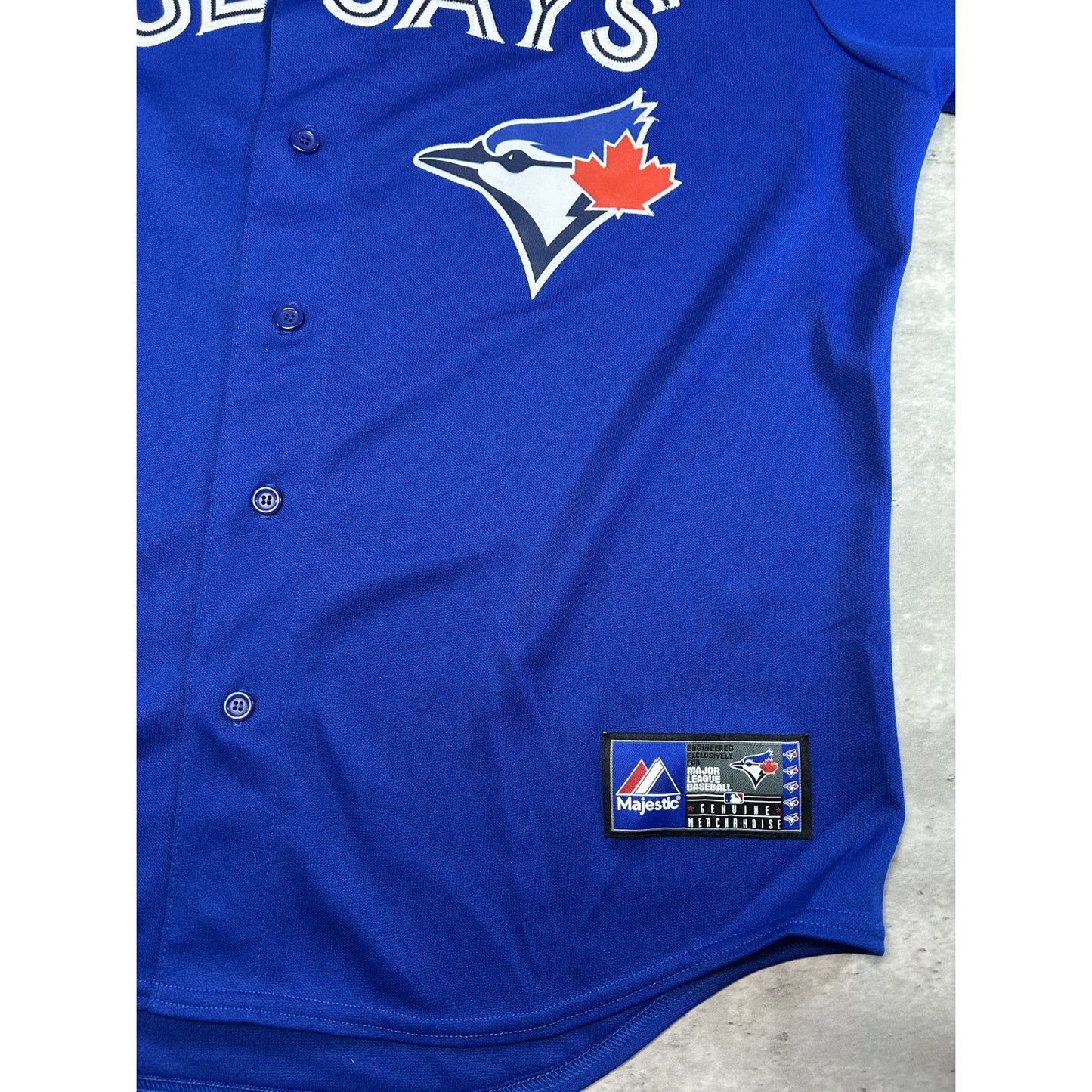 Vintage J.P. Arencibia #9 Toronto Blue Jays MLB Majestic Baseball Jersey Sz 2XL